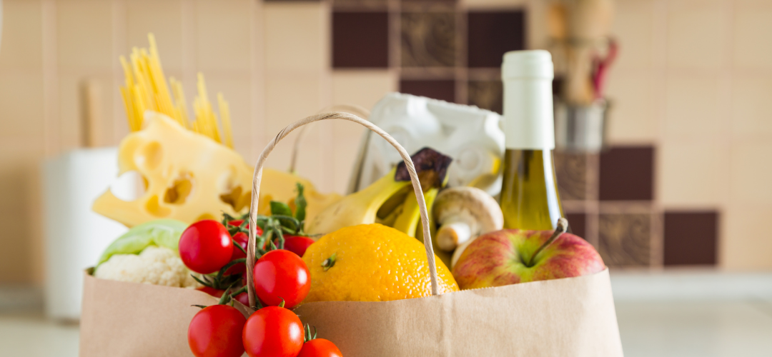 An image of a basket of food