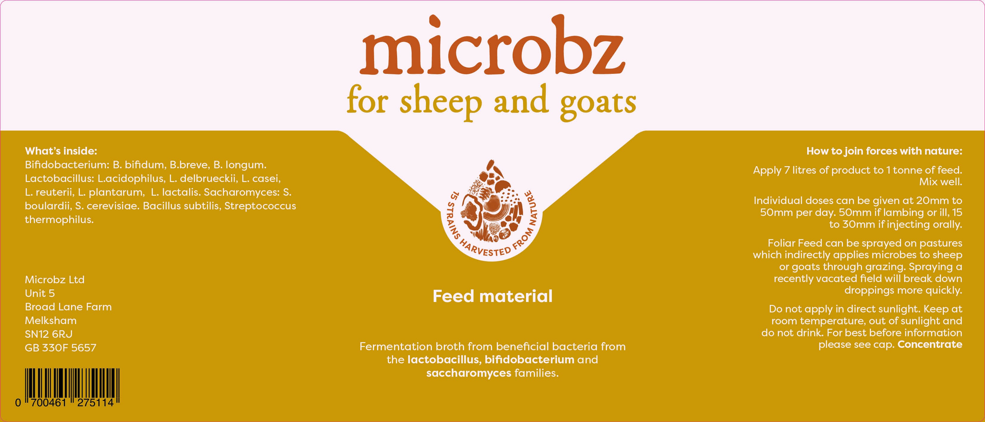 microbz for sheep and goats label