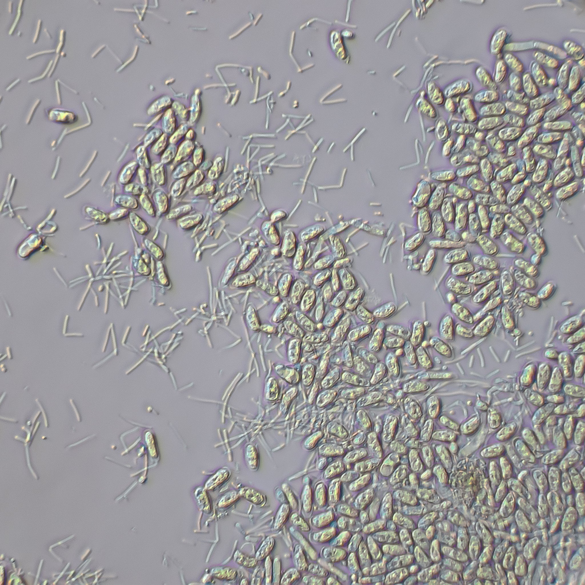 magnification of microbz sustain showing the living microbes