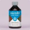 bottle of microbz power cleaner living liquid probiotic for cleaning kitchens and bathrooms