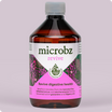 Bottle of microbz revive on a light purple background