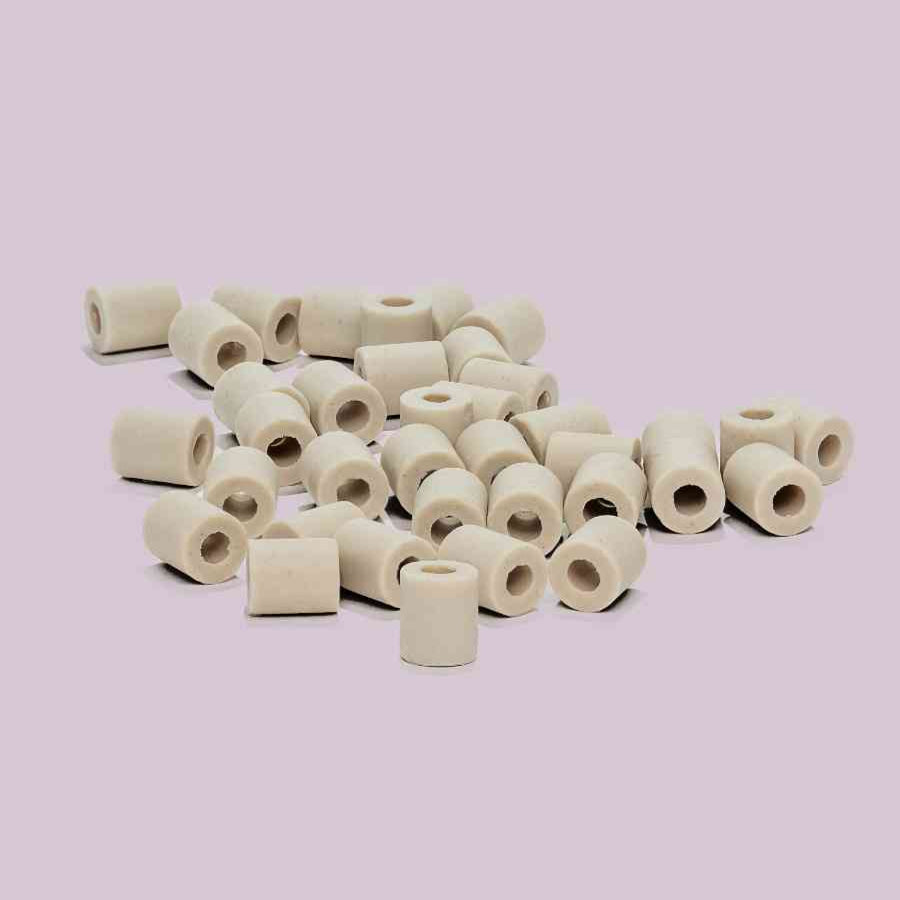a collection of microbz ceramic beads