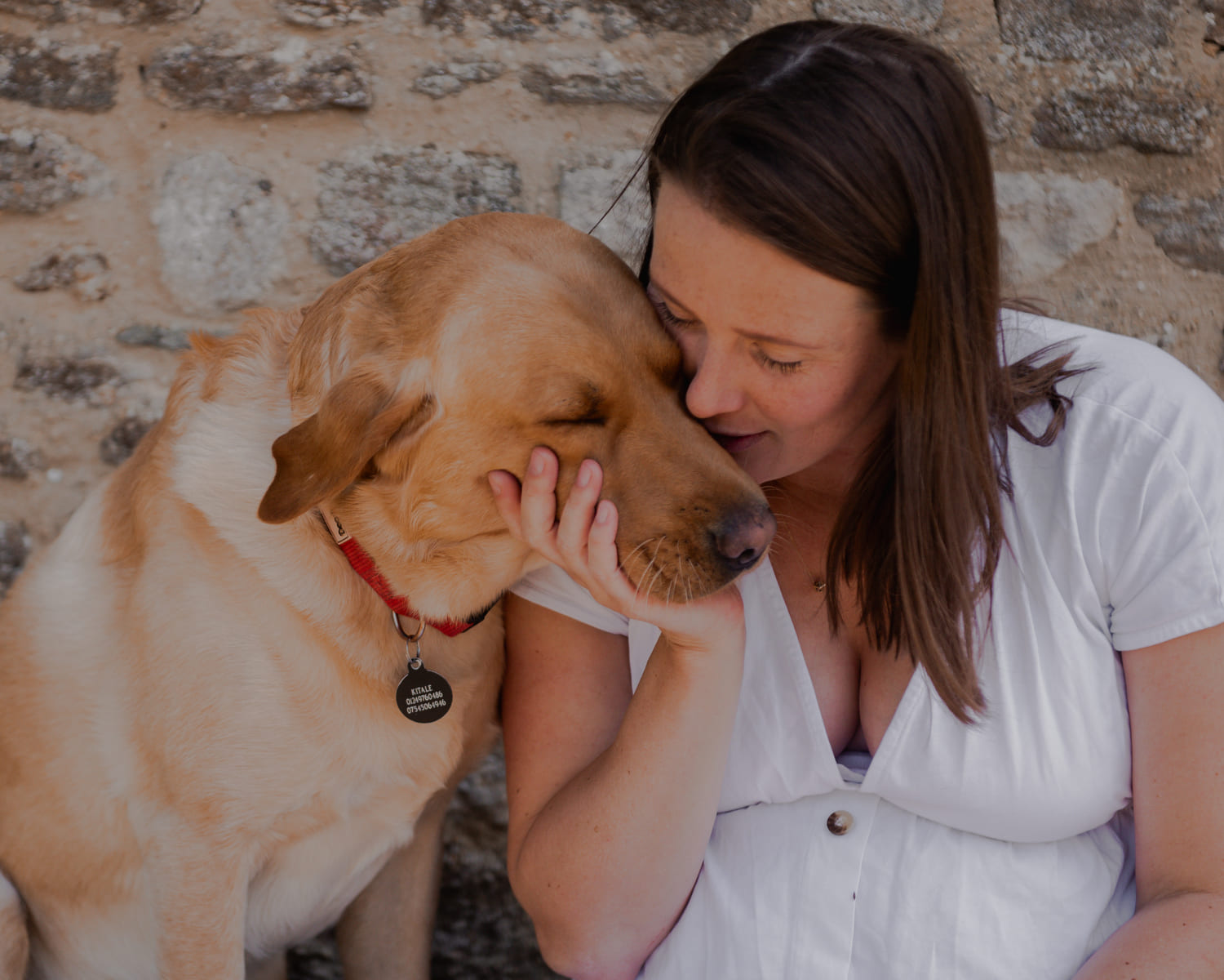 Katie Allen and Kit the dog