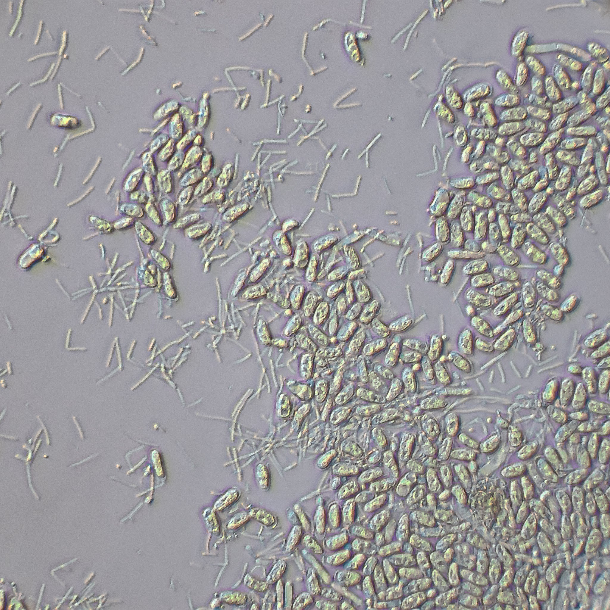magnification of microbz sustain showing the living microbes 