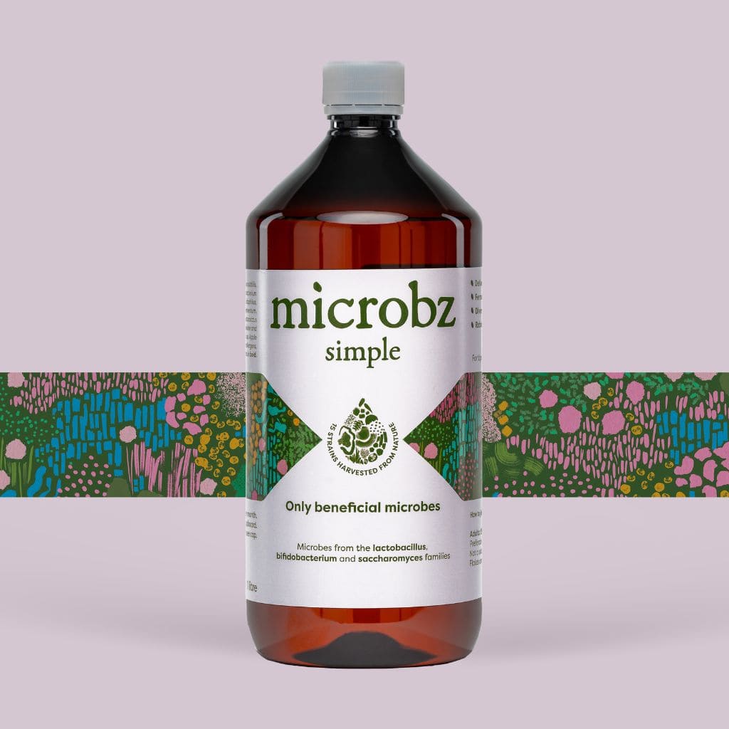 15 strains of of microbes in a 1 litre bottle- probiotic supplement 